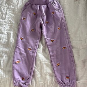 Lola & The Boys Kids Joggers with Rainbow Accents